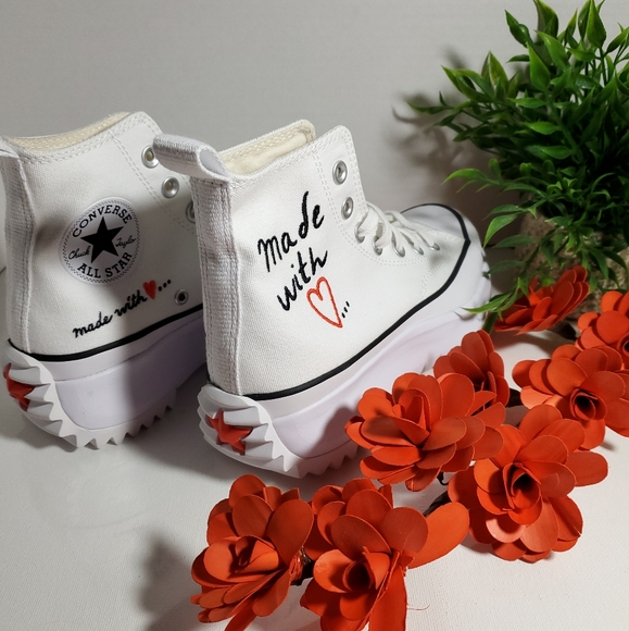 Converse Run Star Hike High 'Made With Love' Platform WOMEN SZ / 571874C - Picture 8 of 16